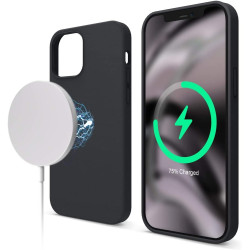 Elago MagSafe Θήκη Σιλικόνης Apple iPhone 12 / 12 Pro - Black (ES12MSSC61-BK)