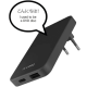 Le Cord Recycled Foldable Quick Charger - Ταχυφορτιστής Ταξιδιού με USB-A x1 / Type-C x1 - 18W - Black Lava (LC1433)