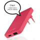 Le Cord Recycled Foldable Quick Charger - Ταχυφορτιστής Ταξιδιού με USB-A x1 / Type-C x1 - 18W - New Coral (LC1430)