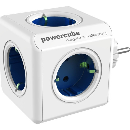 Allocacoc PowerCube Original - Πολύπριζο με 5 Υποδοχές - Blue - 2 Έτη Εγγύηση (1100BL/DEORPC)