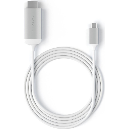Satechi Καλώδιο Type-C (male) σε HDMI 4K 60Hz (male) - 180cm - Silver (ST-CHDMIS)