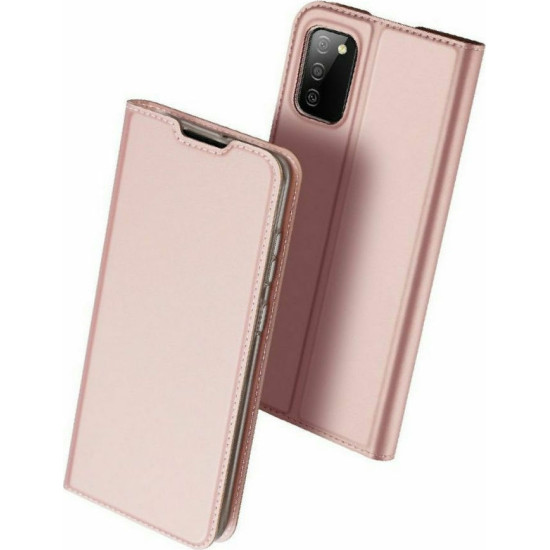 Duxducis SkinPro Θήκη Πορτοφόλι Samsung Galaxy A02s - Rose Gold (77144)