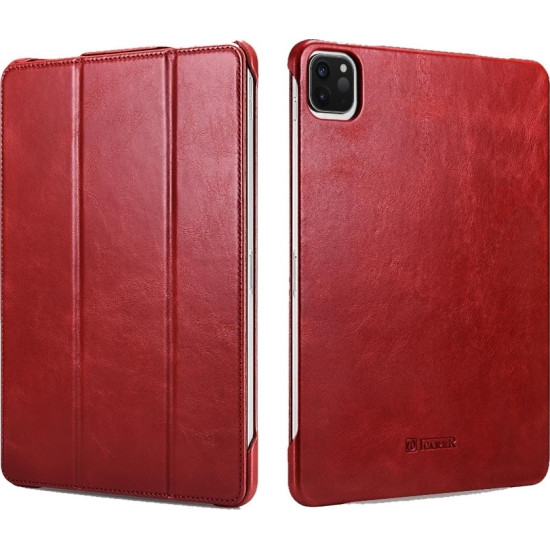 iCarer Δερμάτινη Θήκη Apple iPad Pro 12.9" 2020 - Red (RID718-RD)