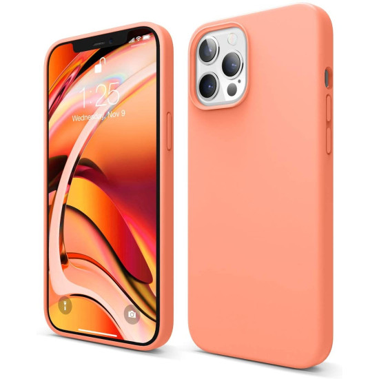 Elago Premium Θήκη Σιλικόνης Apple iPhone 12 Pro Max - Orange (ES12SC67-OR)