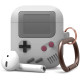 Elago AirPods Retro AW5 Hang Case - Ρετρό Θήκη Σιλικόνης για AirPods 2nd Gen / 1st Gen - Light Gray (EAPAW5-LGY)