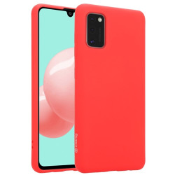 Crong Color Θήκη Premium Σιλικόνης Samsung Galaxy A41 - Red (CRG-COLR-SGA41-RED)