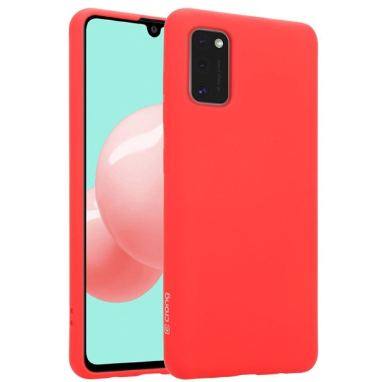 Crong Color Θήκη Premium Σιλικόνης Samsung Galaxy A41 - Red (CRG-COLR-SGA41-RED)