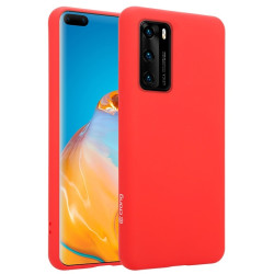 Crong Color Θήκη Premium Σιλικόνης Huawei P40 - Red (CRG-COLR-HP40-RED)