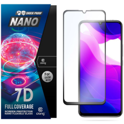 Crong 7D Nano Flexible Glass - Fullface Αντιχαρακτικό Υβριδικό Γυαλί Οθόνης Xiaomi Mi 10 Lite - Black - 0.3mm (CRG-7DNANO-XMI10L)