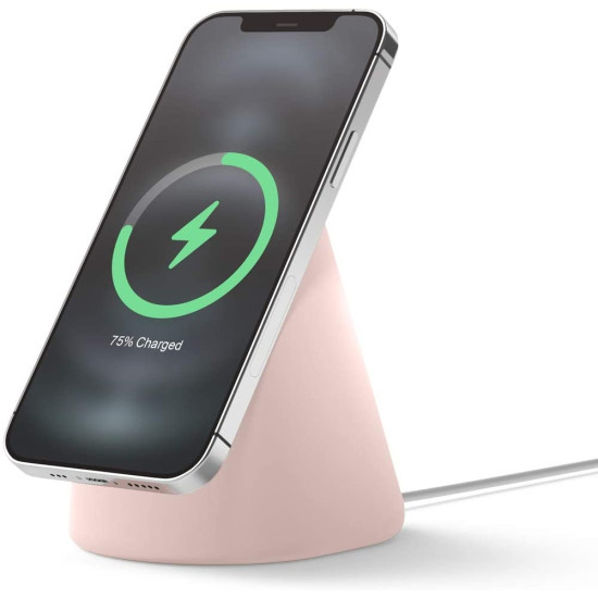 Elago MS1 Magsafe Charging Stand - Βάση Σιλικόνης για τον Ασύρματο Φορτιστή MagSafe - Sand Pink (EMSST1-SPK)