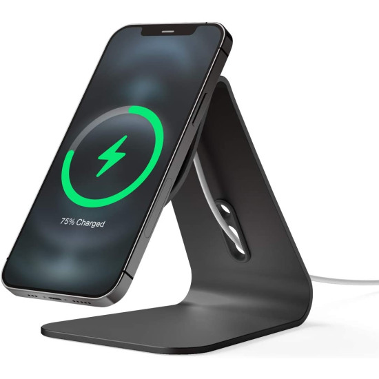 Elago MS4 Magsafe Charging Stand - Βάση Αλουμινίου για τον Ασύρματο Φορτιστή MagSafe - Black (EMSST4-BK)