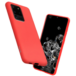 Crong Color Θήκη Premium Σιλικόνης Samsung Galaxy S20 Ultra - Red (CRG-COLR-SGS20U-RED)