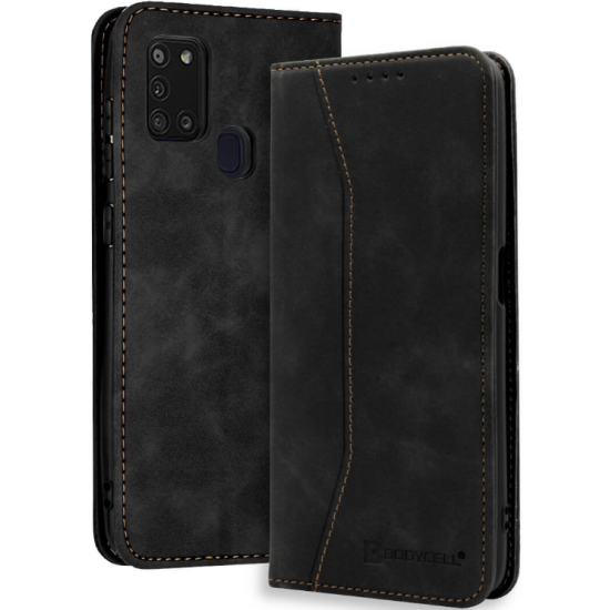 Bodycell Θήκη - Πορτοφόλι Samsung Galaxy A21s - Black (5206015057953)