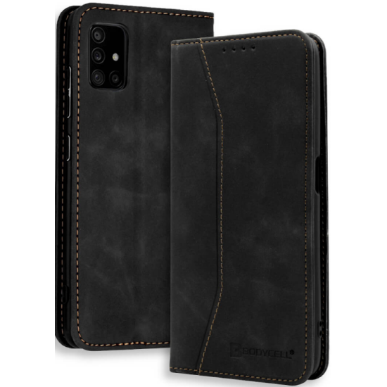 Bodycell Θήκη - Πορτοφόλι Samsung Galaxy A71 - Black (5206015058301)