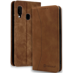 Bodycell Θήκη - Πορτοφόλι Samsung Galaxy A20e - Brown (5206015057878)