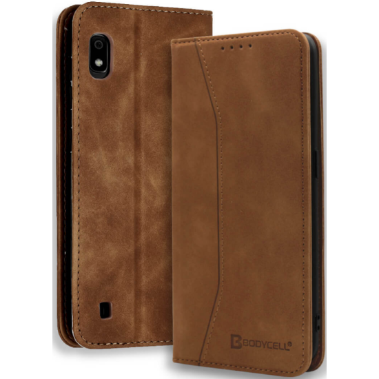 Bodycell Θήκη - Πορτοφόλι Samsung Galaxy A10 - Brown (5206015057823)