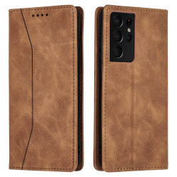 Bodycell Θήκη - Πορτοφόλι Samsung Galaxy S21 Ultra 5G - Brown (5206015058875)