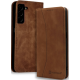 Bodycell Θήκη - Πορτοφόλι Samsung Galaxy S21 5G - Brown (5206015058776)