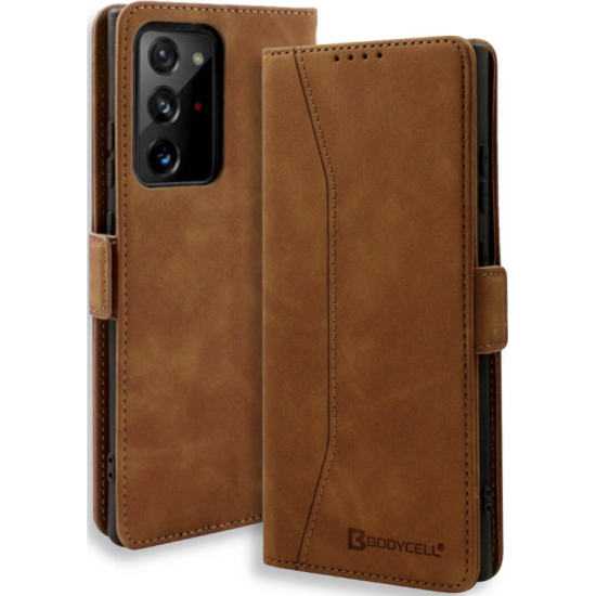 Bodycell Θήκη - Πορτοφόλι Samsung Galaxy Note 20 Ultra - Brown (5206015058721)