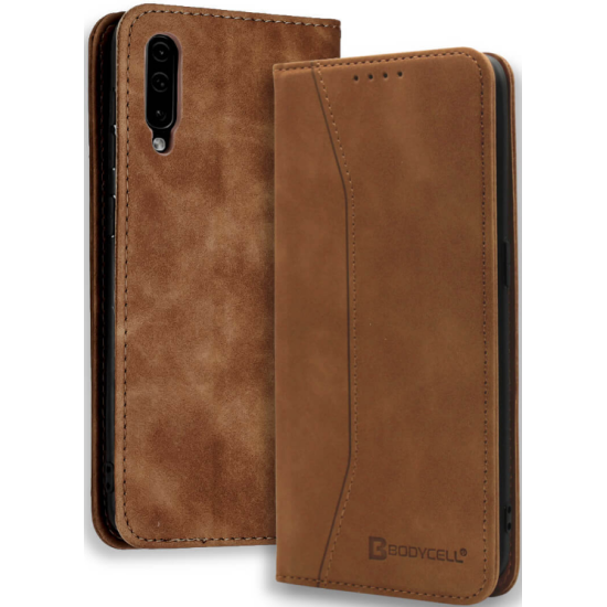 Bodycell Θήκη - Πορτοφόλι Samsung Galaxy A70 - Brown (5206015058271)