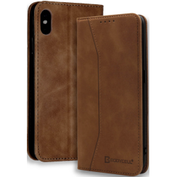 Bodycell Θήκη - Πορτοφόλι Apple iPhone X / XS - Brown (5206015057526)
