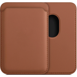 Universal Θήκη KWmobile Card Holder Πορτοφόλι MagSafe από PU Δέρμα για Κάρτες - Brown (54606.05)