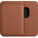 Universal Θήκη KWmobile Card Holder Πορτοφόλι MagSafe από PU Δέρμα για Κάρτες - Brown (54606.05)