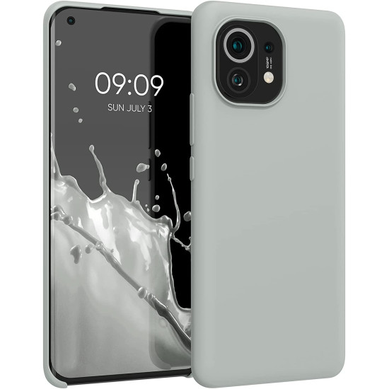 KWmobile Θήκη Σιλικόνης Xiaomi Mi 11 - Soft Flexible Rubber Cover - Light Grey Matte (54379.70)