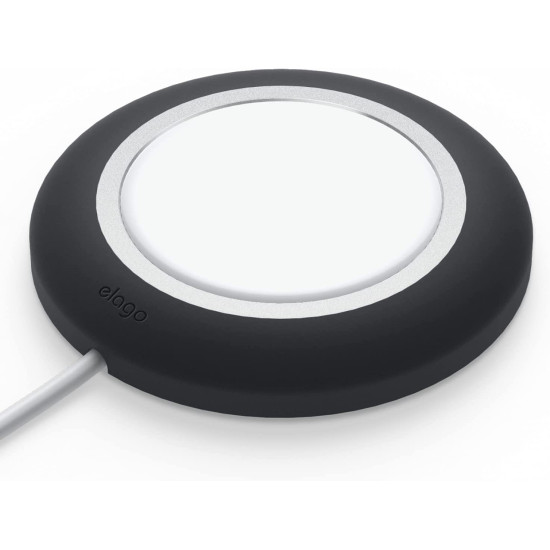 Elago MagSafe Charging Pad - Βάση Σιλικόνης για τον Ασύρματο Φορτιστή MagSafe - Black (EMSPAD1-BK)