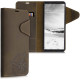 Kalibri Δερμάτινη Suede Θήκη Πορτοφόλι Sony Xperia 1 III - Navigational Compass / Brown (54851.01)