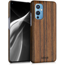 Kalibri Σκληρή Ξύλινη Θήκη OnePlus 9 - Dark Brown (54430.05)