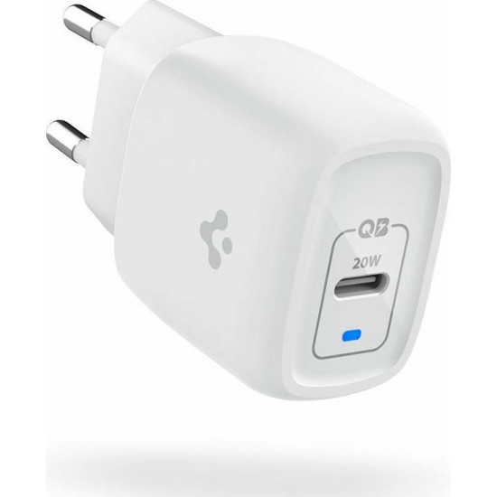 Spigen PE2009EU PowerArc ArcStation Pro - Ταχυφορτιστής Ταξιδιού με 1 x Type-C - 20W - White (ACH02071)