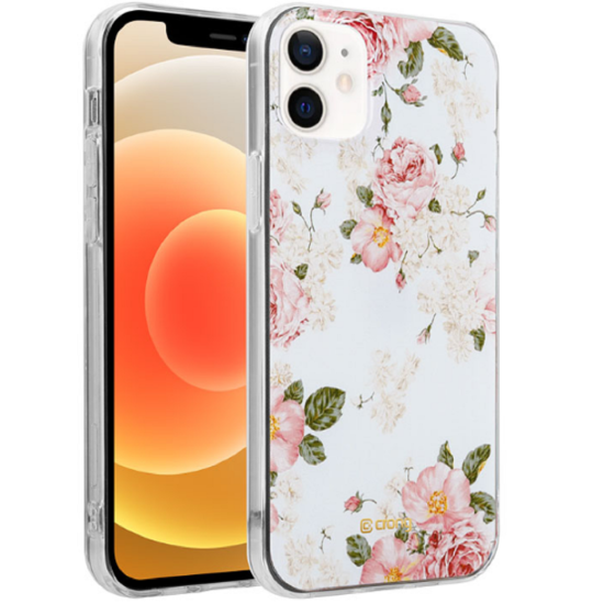 Crong Flower Θήκη Σιλικόνης Apple iPhone 12 mini - Pattern 02 (CRG-FLR-IP1254-02)