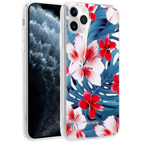 Crong Flower Θήκη Σιλικόνης Apple iPhone 11 Pro - Pattern 03 (CRG-FLR-IP11P-03)