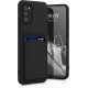 KWmobile Θήκη Σιλικόνης με Υποδοχή για Κάρτα - Samsung Galaxy A02s - Black (55085.01)