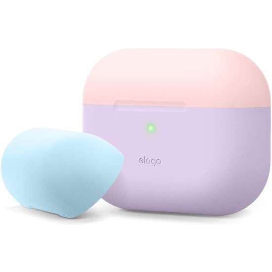 Elago AirPods Pro DUO Case - Θήκη Με Διπλό Καπάκι AirPods Pro 1st Gen - Lavanda / Pink / Blue (EAPPDO-LV-LPKPBL)