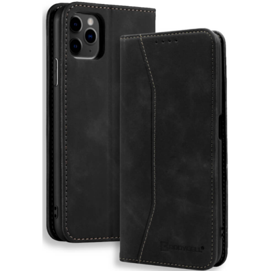 Bodycell Θήκη - Πορτοφόλι Apple iPhone 12 / 12 Pro - Black (5206015055348)