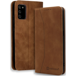 Bodycell Θήκη - Πορτοφόλι Samsung Galaxy A02s - Brown (5206015063107)
