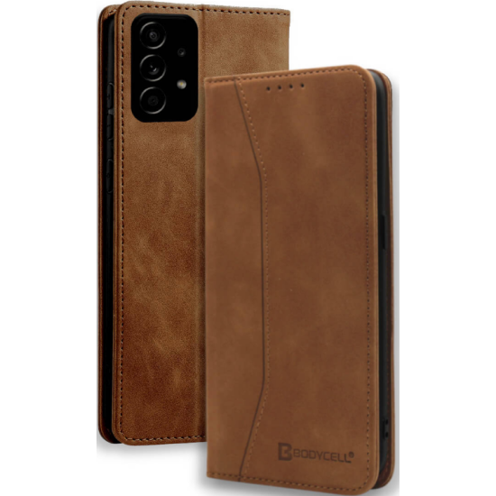 Bodycell Θήκη - Πορτοφόλι Samsung Galaxy A72 - Brown (5206015062988)