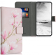 KWmobile Θήκη - Πορτοφόλι Xiaomi Redmi Note 10 / Note 10S - Magnolias / Pink / White / Dusty Pink (54550.01)