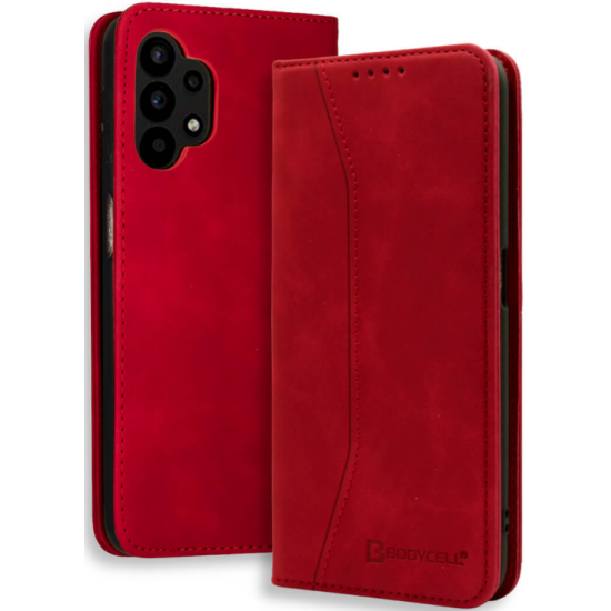Bodycell Θήκη - Πορτοφόλι Samsung Galaxy A32 4G - Red (5206015063053)