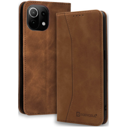 Bodycell Θήκη - Πορτοφόλι Xiaomi 11 Lite 5G NE / Mi 11 Lite - Brown (5206015063374)