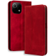 Bodycell Θήκη - Πορτοφόλι Xiaomi 11 Lite 5G NE / Mi 11 Lite - Red (5206015063381)