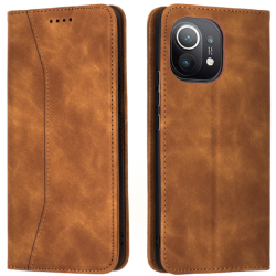 Bodycell Θήκη - Πορτοφόλι Xiaomi Mi 11 - Brown (5206015063343)