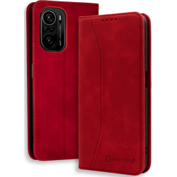 Bodycell Θήκη - Πορτοφόλι Xiaomi Poco F3 - Red (5206015063299)