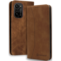 Bodycell Θήκη - Πορτοφόλι Xiaomi Poco F3 - Brown (5206015063282)