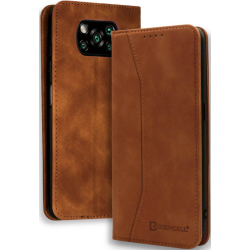 Bodycell Θήκη - Πορτοφόλι Xiaomi Poco X3 Pro / X3 NFC - Brown (5206015063251)
