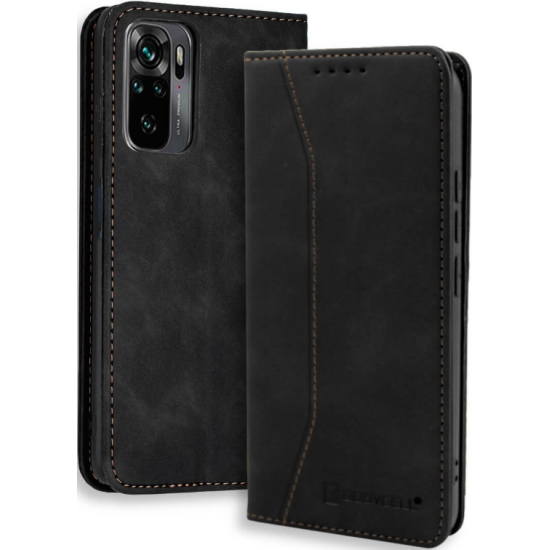 Bodycell Θήκη - Πορτοφόλι Xiaomi Redmi Note 10 / Note 10S - Black (5206015063152)