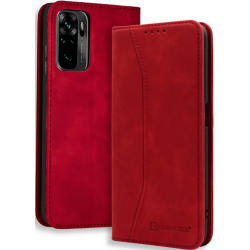 Bodycell Θήκη - Πορτοφόλι Xiaomi Redmi Note 10 / Note 10S - Red (5206015063176)