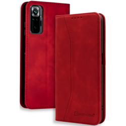 Bodycell Θήκη - Πορτοφόλι Xiaomi Redmi Note 10 Pro - Red (5206015063206)